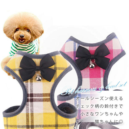プロモーション最終日 ペットハーネス＆リードセット ペット ペットグッズ 犬用品 猫用 胴輪 リード ハーネス リード 犬 小型犬 中型犬 犬用 猫用 ハーネス 犬具 胴輪 リードセット 3点式 チ