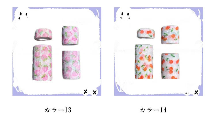 特売セール猫 包帯 ペットフレックス かわいい ペット 怪我なめ防止 バンデージ 大容量セット！犬 柄付き 怪我 テーピング けが バンテージ 熱 体温 大容量セット！犬 風邪 包帯 老犬 ガーゼテー