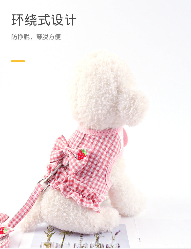 胴輪 リーシュ ハーネス ネコ用ハーネス 2点セット 犬 ペット用品 簡単装着 おしゃれ 犬用 お出かけ ハーネスリードセット 軽量 リード 小型犬 中型犬 犬用ハーネス お散歩 ペットハーネス 81