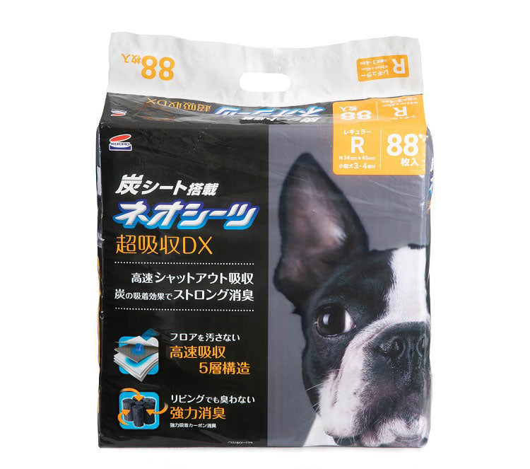 コーチョー ネオシーツ カーボンDX 超厚型 レギュラー 88枚入 ワイド 44枚入 スーパーワイド 18枚入 ペットシーツ ペット用シーツ トイレシート 炭入り 消臭