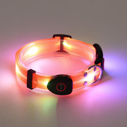 【送料無料】犬 首輪 光る LED光る首輪 犬光る首輪 USB充電式 ペット用首輪 サイズ調整可能 夜間散歩 柔らかい 無臭 夜散歩ライト 軽量 対策 視認性 子犬 小型犬 中型犬 大型犬 おしゃれ