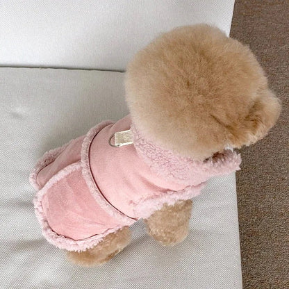 ペット服 犬の服 犬猫服 テディビーベア ヨークシャー 小中型犬 服 快適 ペット用品 犬用品 ベストを牽引 散歩 防寒 秋冬