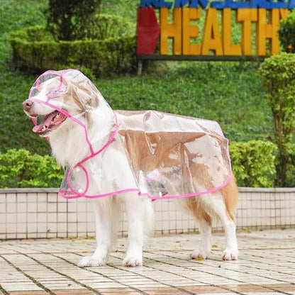 沸騰新柄追加 雨具 ドッグウェア レインポンチョ 大型犬 ポンチョ型 中型犬 犬用透明レインコート レインウェア 雨対策 帽子付き 小型犬 犬服 フード付き 犬用透quma