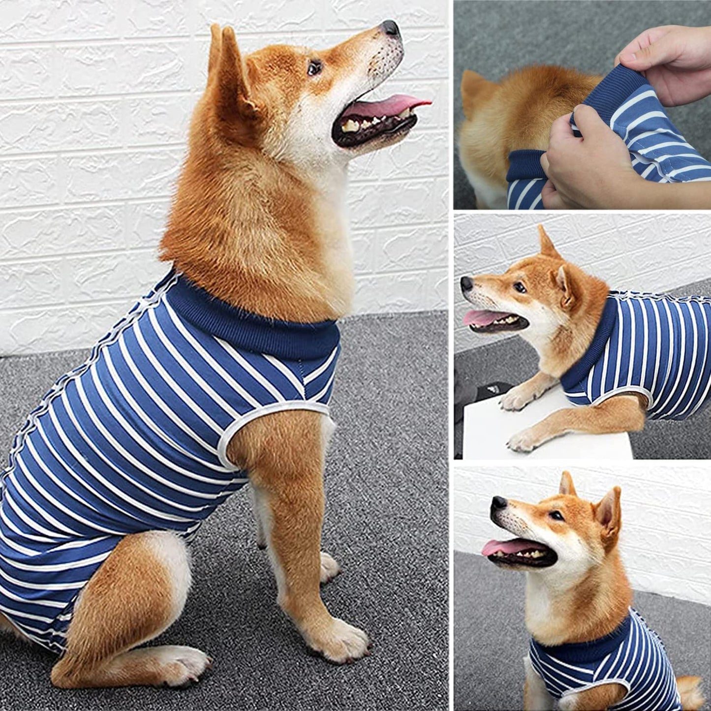 タイムセール術後服 犬用 服 術後ウェア 保護服 ボタンタイプ 犬介護服 不妊手術 オス去勢 傷口保護 皮膚保護 避妊 傷舐め防止 雄雌兼用 小型犬 中型犬 (L-3XL)術後服 犬用