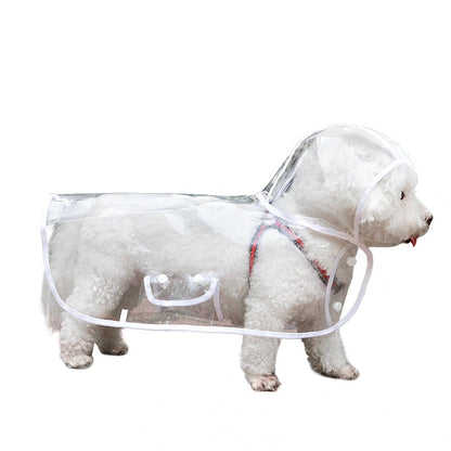 人気犬用マッキントッシュ 透明防水レインウェア 小・中型犬 ペット用マッキントッシュ