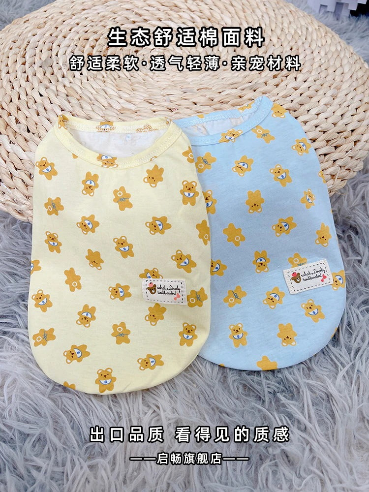 春夏新作 犬服 ペット服 犬 洋服 ペット 犬用品 小中型犬 犬服春秋モデル猫ベスト夏子犬春秋