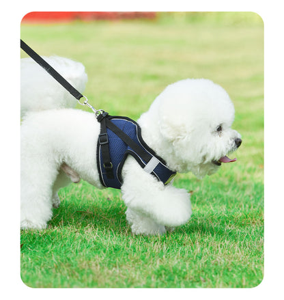 犬用 ハーネス リードセット 中型犬小型犬 脱げない 着せやすい おしゃれな犬ファッション ペット用品かわいい犬ベルト 17カラー選べる