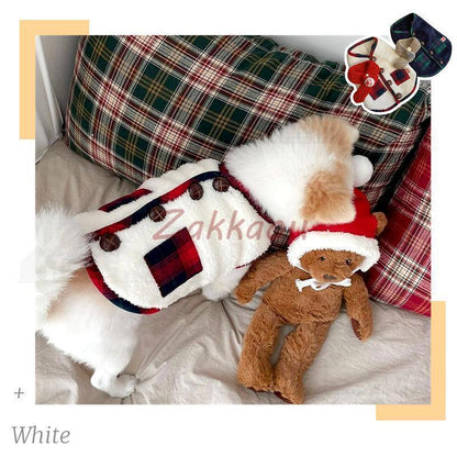 犬の服 可愛いマフラー付き 小中型犬服 両面 ボア チョッキ ボアベスト もこもこ犬ベスト ジャケット 重ね着 パーカー ドッグウェア ペット冬服 暖かい