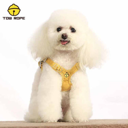 送 料 無 料！犬用 ハーネス リードセット 犬 小型犬 中型犬 胴輪 リード付 お出かけ 簡単装着 おしゃれ かわいい 胸背 ペット用品 ドッグウェア シンプル いぬ 犬具 チワワ プードル お散歩