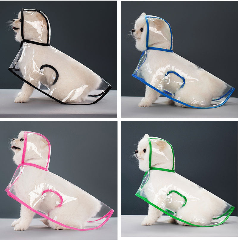 人気ペットマッキントッシュ透明犬マッキントッシュ防水防風ペット服大型犬
