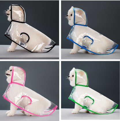 人気ペットマッキントッシュ透明犬マッキントッシュ防水防風ペット服大型犬