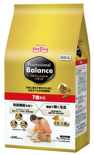 <a href="https://www.qoo10.jp/gmkt.inc/Search/brand.aspx?brandno=122769" target="_blank" class="title_brand" id="btn_brand" title="Professional Balance">Professional Balance</a>7歳から 高齢犬用 6kg 鶏むねジャーキー付 （500g12袋）ドッグフード Professional Balance シニア