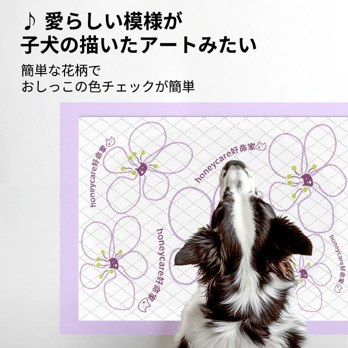 <a href="https://www.qoo10.jp/gmkt.inc/Search/brand.aspx?brandno=109151" target="_blank" class="title_brand" id="btn_brand" title="Honeycare">Honeycare</a>ペットシーツ 薄型 うす型 横漏れ防止 ペットシート犬猫 サイズ選択可 レギュラー400枚 ワイド200枚 スーパーワイド100枚