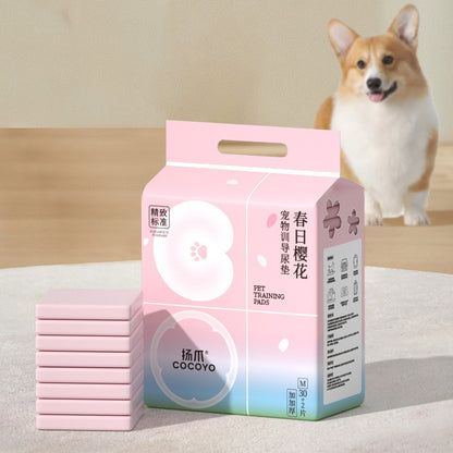 <a href="https://www.qoo10.jp/gmkt.inc/Search/brand.aspx?brandno=109151" target="_blank" class="title_brand" id="btn_brand" title="Honeycare">Honeycare</a>ペットシーツ サクラ柄入り ペットシート厚型　サイズ選択可 レギュラー ワイド スーパーワイド 256枚 128枚 64枚 まとめ買い サクラの香り付き 犬 猫 ペット用品