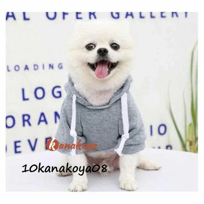 犬服 パーカー 小型犬 中型犬 秋 冬 猫 犬の服 フード付き 裏起毛 フリース ペット服 プードル チワワ ダックス プルオーバー ポケット付