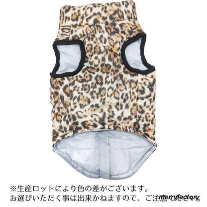 ペットウェア 中綿ベスト チョッキ ドッグ キャット 犬服 猫服 小型犬 中型犬 袖なし 背中ファスナー かわいい キュート お散歩 お出かけ 防寒