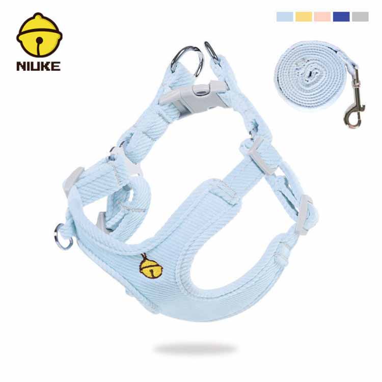 送 料 無 料！犬用 ハーネス リードセット 犬 小型犬 中型犬 胴輪 リード付 お出かけ 簡単装着 おしゃれ かわいい 胸背 ペット用品 ドッグウェア シンプル いぬ 犬具 チワワ プードル お散歩