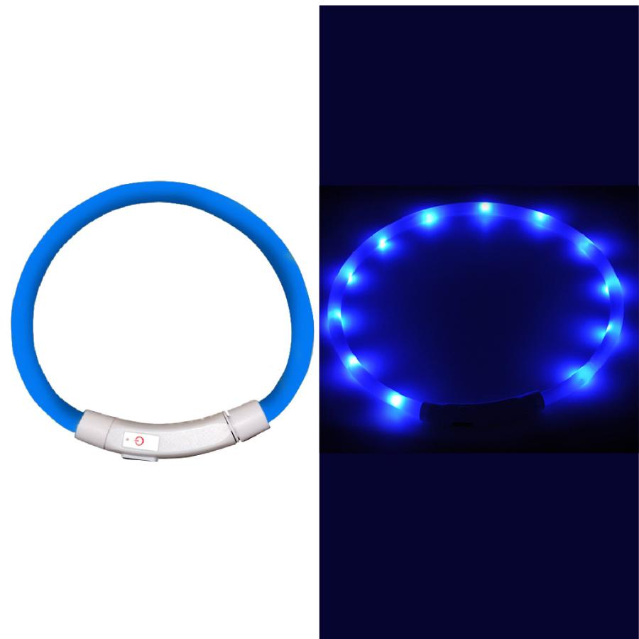 中型 猫 首輪 小型 ペット 大型 LED 充電式 光る 犬 ライト カラー