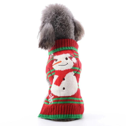 人气新作ペット服 中小型犬VIPテディニューファーザークリスマスペットニットジャンパー犬の服 ペット服