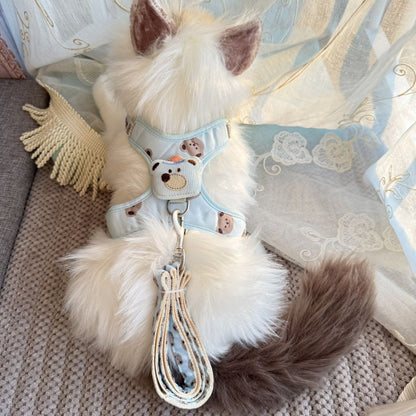 猫牽引ロープベストは犬のロープを散歩する小型専用チェーンでペットのストラップを調節します メガ割ワンピースパンツトートバッグ
