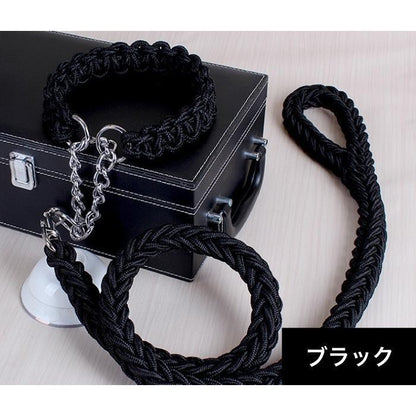 首輪 リード 2点セット 犬用 ペット用 ハーフチョーク リーシュ 1.2m 1.5m チェーン 牽引綱 シンプル お散歩 お出掛け ペット用品 ペッ