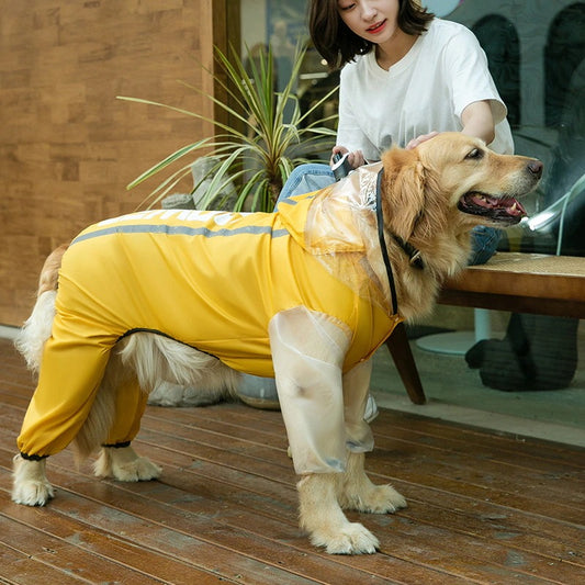 中型犬 大型犬用レインウェア 犬用のレインコート ペットレインコート 雨具ウェア ドッグウェア レイングッズ 雨カッパ レインウエア 防風防水 防雪防塵 ペット