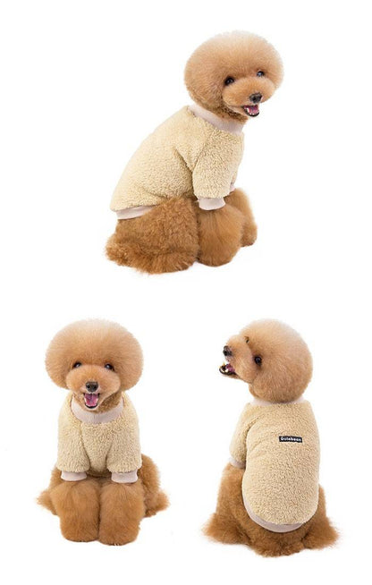 2025秋冬新作 犬服 ペット ドッグウェア 犬の服 Tシャツ トレーナー ボア 無地 もこもこ モコモコ ペット用品 わんこ わんちゃん ドッグ 洋服 秋冬 秋服 冬服 防寒 小型犬 中型犬 新