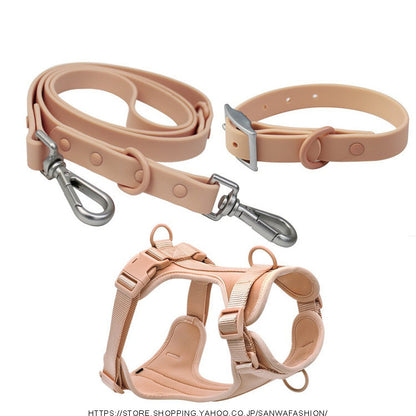 牽引ロープ リードセット 犬 猫 ハーネス 首輪 お散歩グッズ ペット牽引縄 ドッグリード 小型犬 中型犬 引っ張り防止 ペット用品