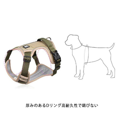 簡単着脱 大型犬 犬用 犬用ハーネス 犬 犬ハーネス 小型犬 胴輪 犬具 中型犬 ネコ ウェアハーネス 犬用ハーネス ハーネス 抜けない 一体型 反射 ハーネス かわいい ハンドル付 調節可能 引っ張