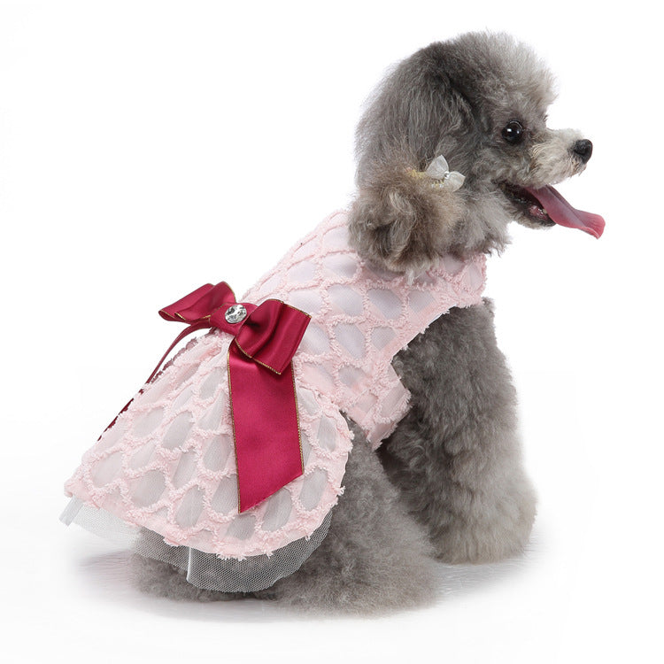 ペットウェア かわいい 犬の服装 猫と犬とペットのイブニングドレスペットの服 犬猫服　快適で可愛い 犬用品
