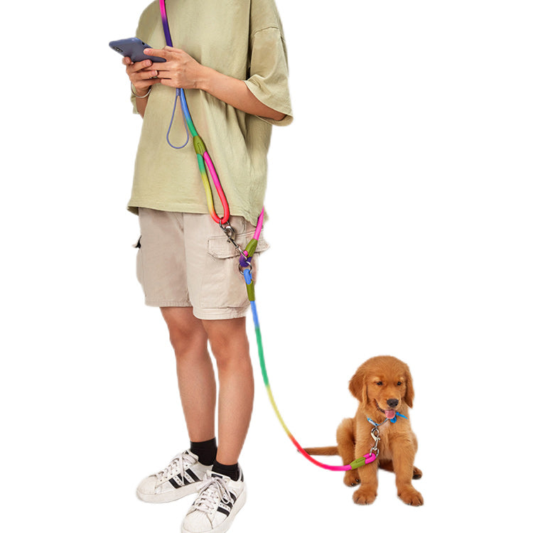 ハーネス リード ショルダーリード お出かけ 犬 ハンドフリー 胴輪 斜め掛け 迷子防止 脱走防止 大型犬 中型犬 リード 多機能 犬用 反射 安全 多機能リード ペット 小型犬 リード 散歩 肩掛け