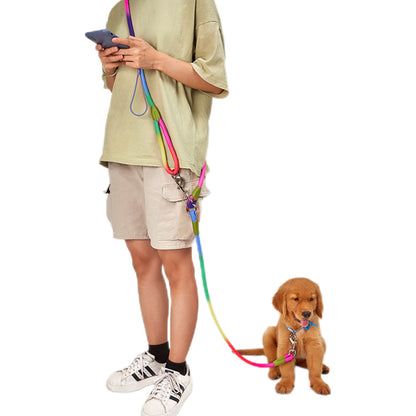 ハーネス リード ショルダーリード お出かけ 犬 ハンドフリー 胴輪 斜め掛け 迷子防止 脱走防止 大型犬 中型犬 リード 多機能 犬用 反射 安全 多機能リード ペット 小型犬 リード 散歩 肩掛け
