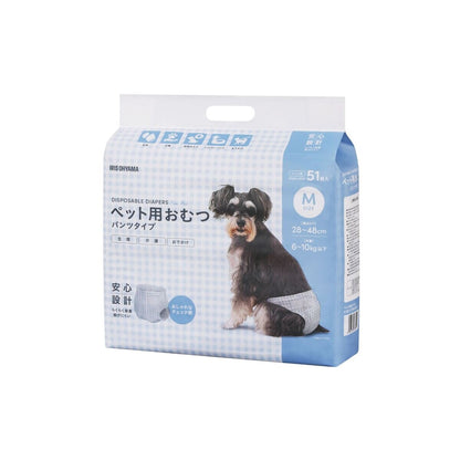 <a href="https://www.qoo10.jp/gmkt.inc/Search/brand.aspx?brandno=49458" target="_blank" class="title_brand" id="btn_brand" title="アイリスオーヤマ">アイリスオーヤマ</a>アイリスオーヤマ ペット用おむつ Mサイズ 51枚入り 2個セット
