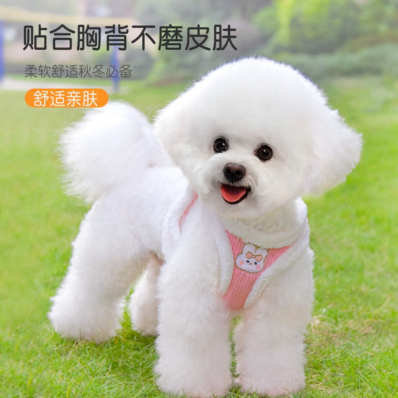 ペット用品 犬用ハーネス シンプル お出かけ リード 小型犬 おしゃれ 犬用 ハーネス 猫用 簡単装着 軽量 中型犬 ハーネスリードセット ペットハーネス ネコ用ハーネス お散歩 犬 2点セット 96