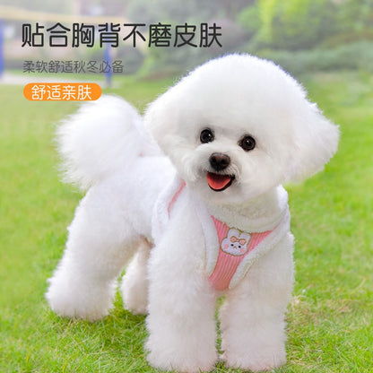 ペット用品 犬用ハーネス シンプル お出かけ リード 小型犬 おしゃれ 犬用 ハーネス 猫用 簡単装着 軽量 中型犬 ハーネスリードセット ペットハーネス ネコ用ハーネス お散歩 犬 2点セット 96