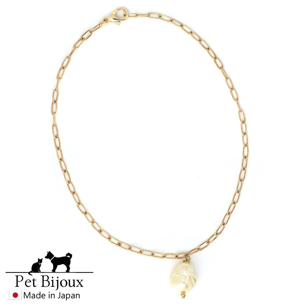 <a href="https://www.qoo10.jp/gmkt.inc/Search/brand.aspx?brandno=121124" target="_blank" class="title_brand" id="btn_brand" title="MELODY ACCESSORY">MELODY ACCESSORY</a>K18GP 送料無料 ドッグアクセサリー 犬用 ネックレス 首輪 チョーカー 犬 いぬ DOG ねこ 猫 ペット パール ゆがみパール バロックパール 淡水パール シンプル
