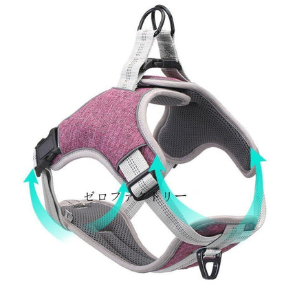 犬用ハーネスペットハーネスおしゃれウェアハーネス胴輪キャットドッグメッシュソフトハーネスメッシュ素材ベスト小型犬中型犬大型犬