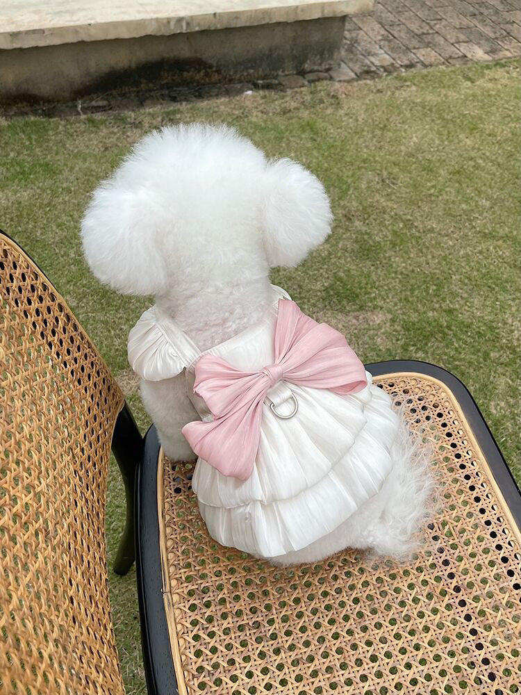 春夏新作 薄手のチョッキ ペット ペットの服 ペット用品 チュールスカートテディベア 愛犬 犬服 犬の服