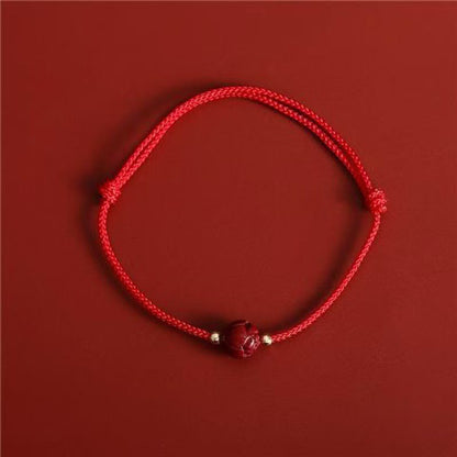 本命年极细红绳女情侣手工编织手绳儿童宝宝平安好运幸运男生手链