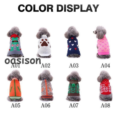 人気沸騰 新品 犬 服 犬の服 ニット ドッグウェア セーター クリスマス 猫服 おしゃれ 防寒 暖か 中型犬 小型犬対応 変装 コスプレ 秋冬 室内 お散歩 可愛い