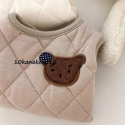犬 服 ジャケット コート クマ 犬の服 オシャレ 防寒 キルティング ダウン風ジャケット 冬 防寒 冬服 冬物