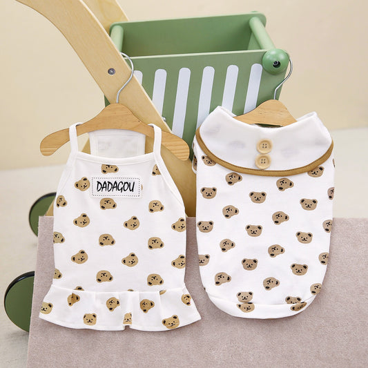 猫 犬 洋服 犬服 ペット服 大中小型犬 ペット用品 犬/猫用 犬の服 ペットウエア 小型犬 中型犬 通気 可愛い ドッグウェア トレーナー 犬 服 ワンピース サロペット ビションフリーゼ 犬猫服