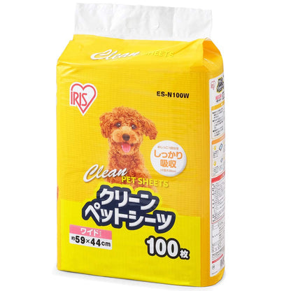 アイリスオーヤマ ペットシーツ 超薄型 ホワイト ワイド100枚