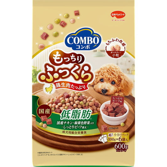 日本ペットフード コンボ ドッグ もっちりふっくら 低脂肪 600g(100g×6)