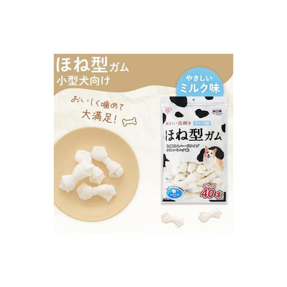 【即納】アイリスオーヤマ 犬 おやつ 骨型ガム ミルク味 Sサイズ 40本 PMG40S