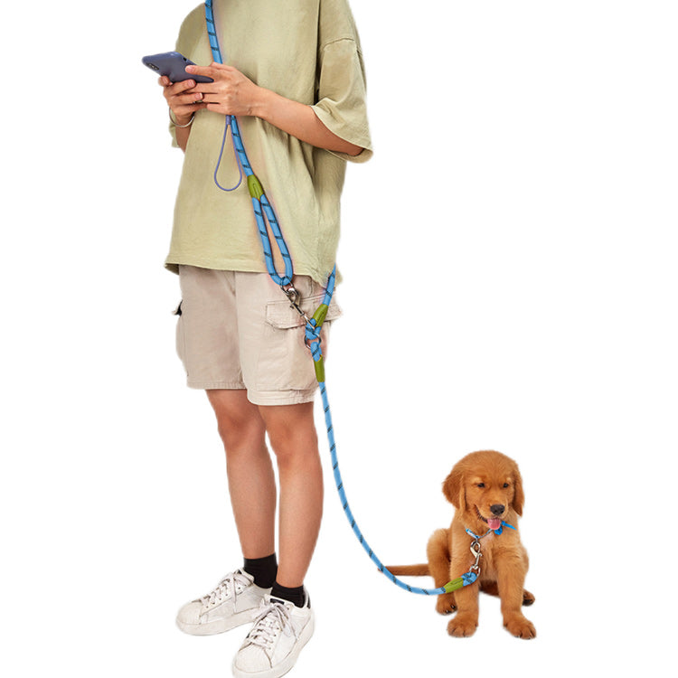 ハーネス リード ショルダーリード お出かけ 犬 ハンドフリー 胴輪 斜め掛け 迷子防止 脱走防止 大型犬 中型犬 リード 多機能 犬用 反射 安全 多機能リード ペット 小型犬 リード 散歩 肩掛け