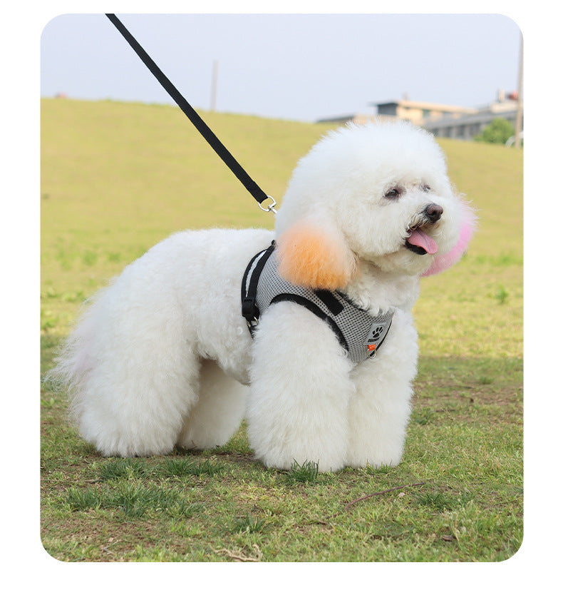 犬用 ハーネス リードセット 中型犬小型犬 脱げない 着せやすい おしゃれな犬ファッション ペット用品かわいい犬ベルト 17カラー選べる