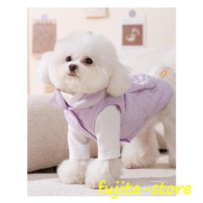 犬 服 犬の服 中綿ベスト 胴輪 ハーネス ドッグウェア 秋冬 猫服 おしゃれ ポケット付き 防寒 暖か 中型犬 小型犬 大型犬 お散歩 可愛い 柴犬