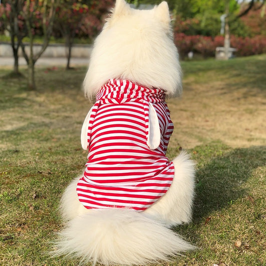【輸送費無料】大型犬服夏サモイドゴールデンレトリバーラブラドール多角形羊飼い中型大型犬春と夏の薄いベスト