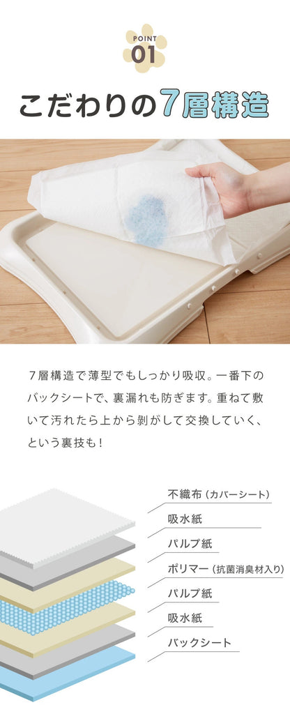 <a href="https://www.qoo10.jp/gmkt.inc/Search/brand.aspx?brandno=134820" target="_blank" class="title_brand" id="btn_brand" title="リコメン堂">リコメン堂</a>ペットシーツ 薄型 レギュラー 800枚 ワイド 400枚 スーパーワイド 200枚 ウルトラワイド 100枚 ホワイト 白 大容量 超吸収 抗菌 消臭 トイレシート トイレシーツ ペットシート